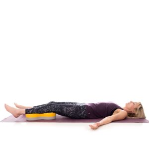 The Standard Buttafly can be used to ease hip pain and stiffness in supine lying.