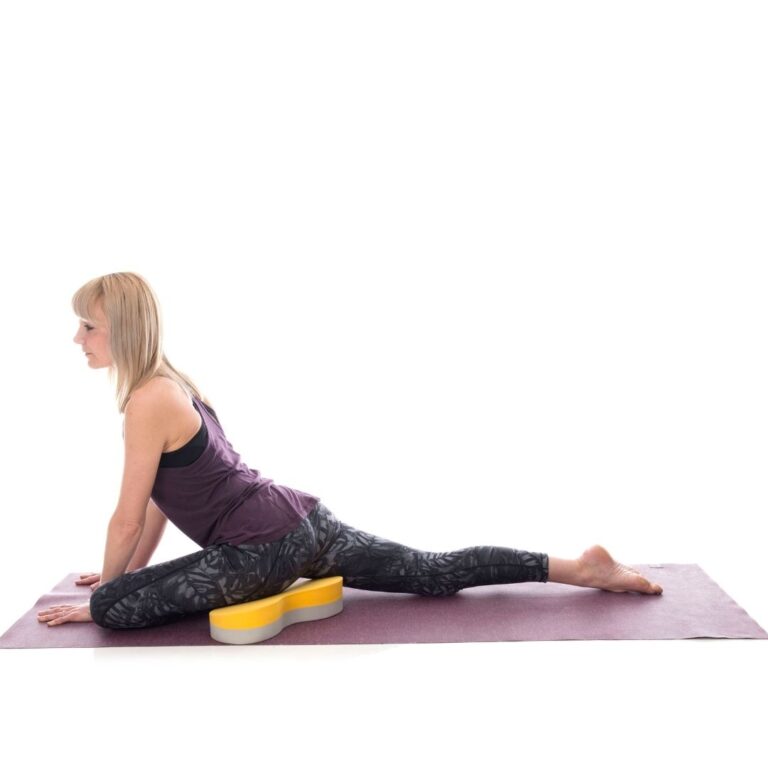 Supported Pigeon Pose with the Buttafly