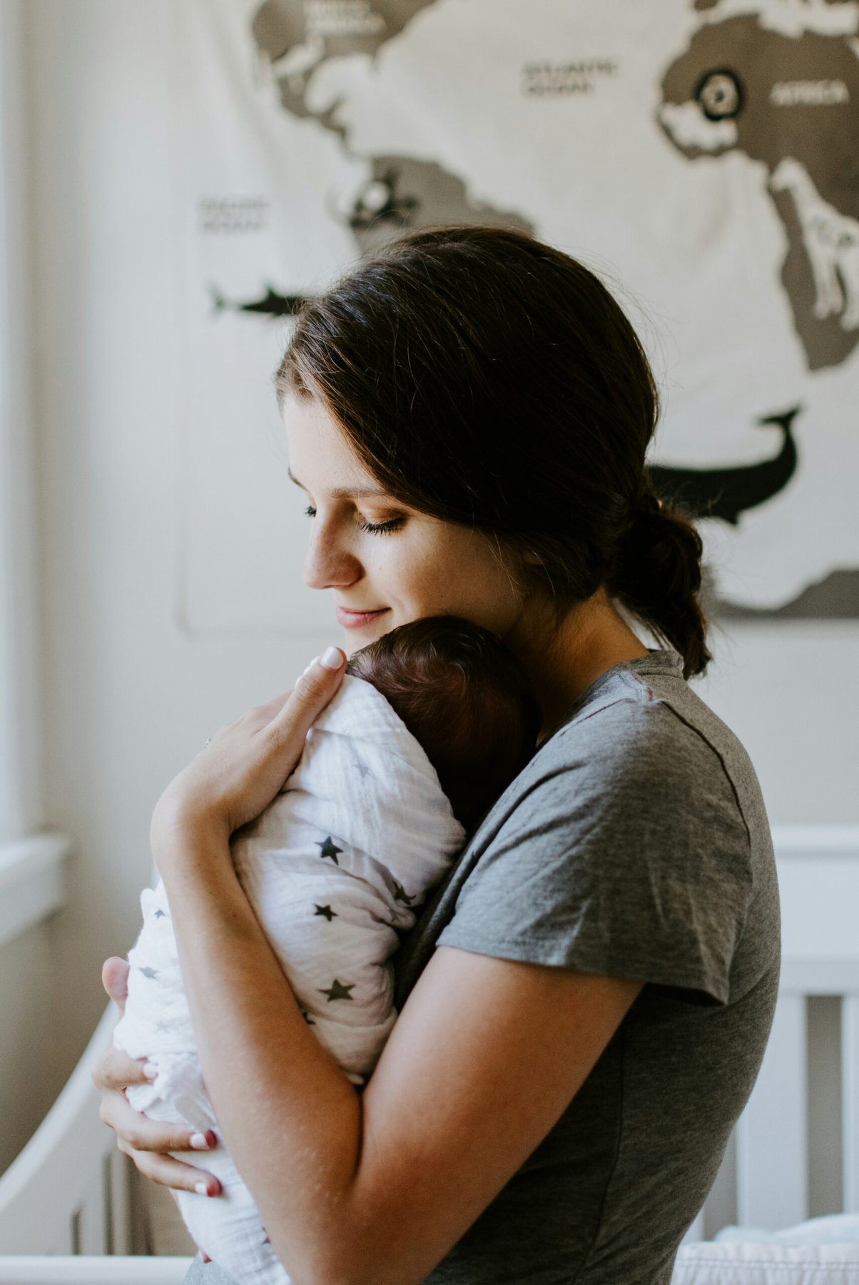 Upper back and shoulder pain in the post-partum period is often related to feeding posture (breast or bottle), carrying the baby, and repetitive lifting. Photo credit: Kelly Sikkema
on Unsplash